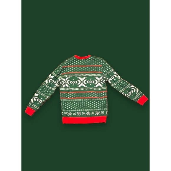 ELF Men's Sweater Medium "Son of a Nutcracker" Ugly Christmas Festive Funny Xmas - Picture 9 of 9
